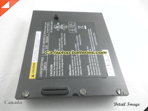  image 4 of Replacement CLEVO D900TBAT-12 Laptop Computer Battery D900T Li-ion 6600mAh Black In Canada