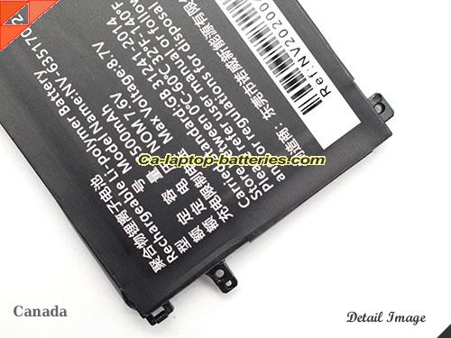  image 4 of New CHUWI NV-635170-2S Laptop Computer Battery NV6351702S Li-ion 3500mAh, 26.6Wh  In Canada