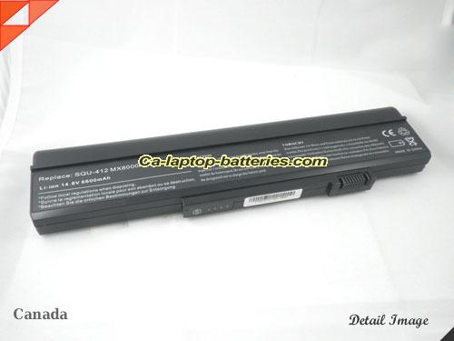  image 5 of Replacement GATEWAY 916-3350 Laptop Computer Battery 935C2080F Li-ion 5200mAh Black In Canada