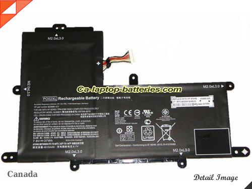  image 5 of Genuine HP 8239082C1 Laptop Computer Battery 823908-2D1 Li-ion 4810mAh, 37Wh Black In Canada