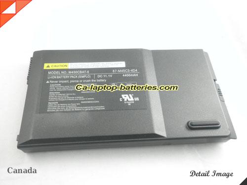  image 5 of Replacement CLEVO 87-M45CS-4D4 Laptop Computer Battery M450CBAT-6 Li-ion 4400mAh Black In Canada