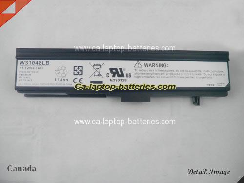  image 5 of Genuine HP NX4300 Laptop Computer Battery W31048LB Li-ion 4800mAh Black In Canada