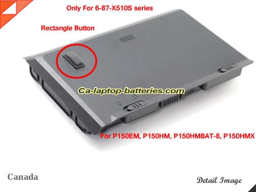 image 5 of Genuine CLEVO 6-87-X510S-4D72 Laptop Computer Battery 6-87-X510S-4j72 Li-ion 5200mAh, 76.96Wh Black In Canada
