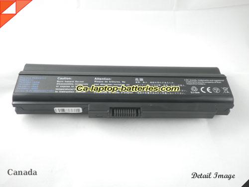  image 5 of Replacement TOSHIBA PA3593U-1BAS Laptop Computer Battery PA3595U-1BRM Li-ion 6600mAh Black In Canada