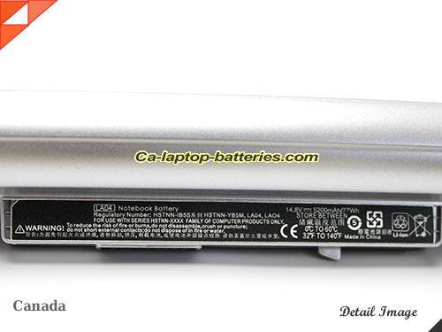  image 5 of New HP 728248-141 Laptop Computer Battery HSTNN-UB5M Li-ion 5200mAh, 77Wh  In Canada